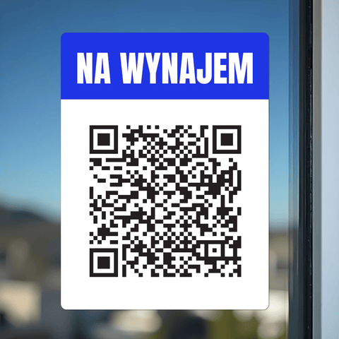Property For Sale or Rent QR Window Sticker - Sticker Brothers
