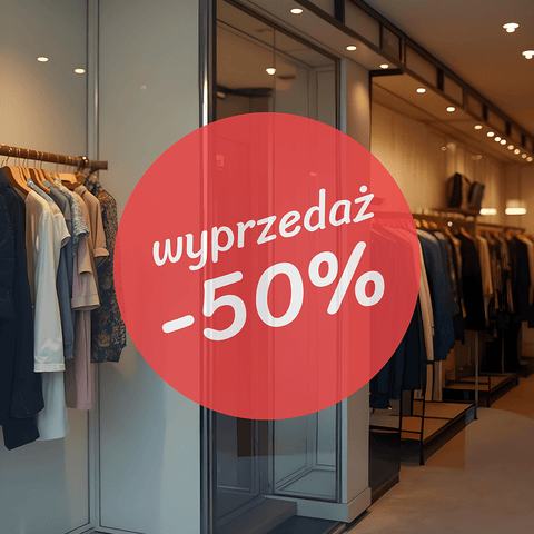 Round Sale Window Decals - Sticker Brothers