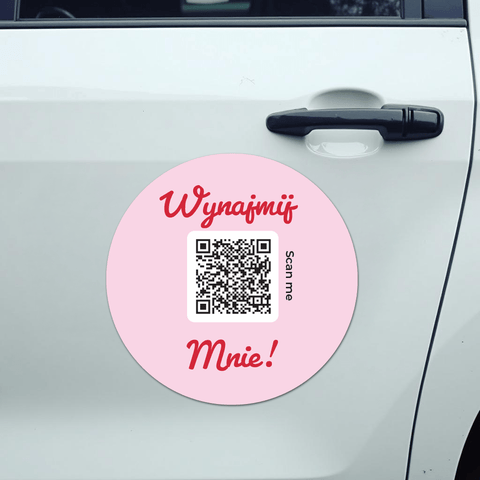 Wedding Rental QR Car Magnet Round 2 - Pack - Sticker Brothers