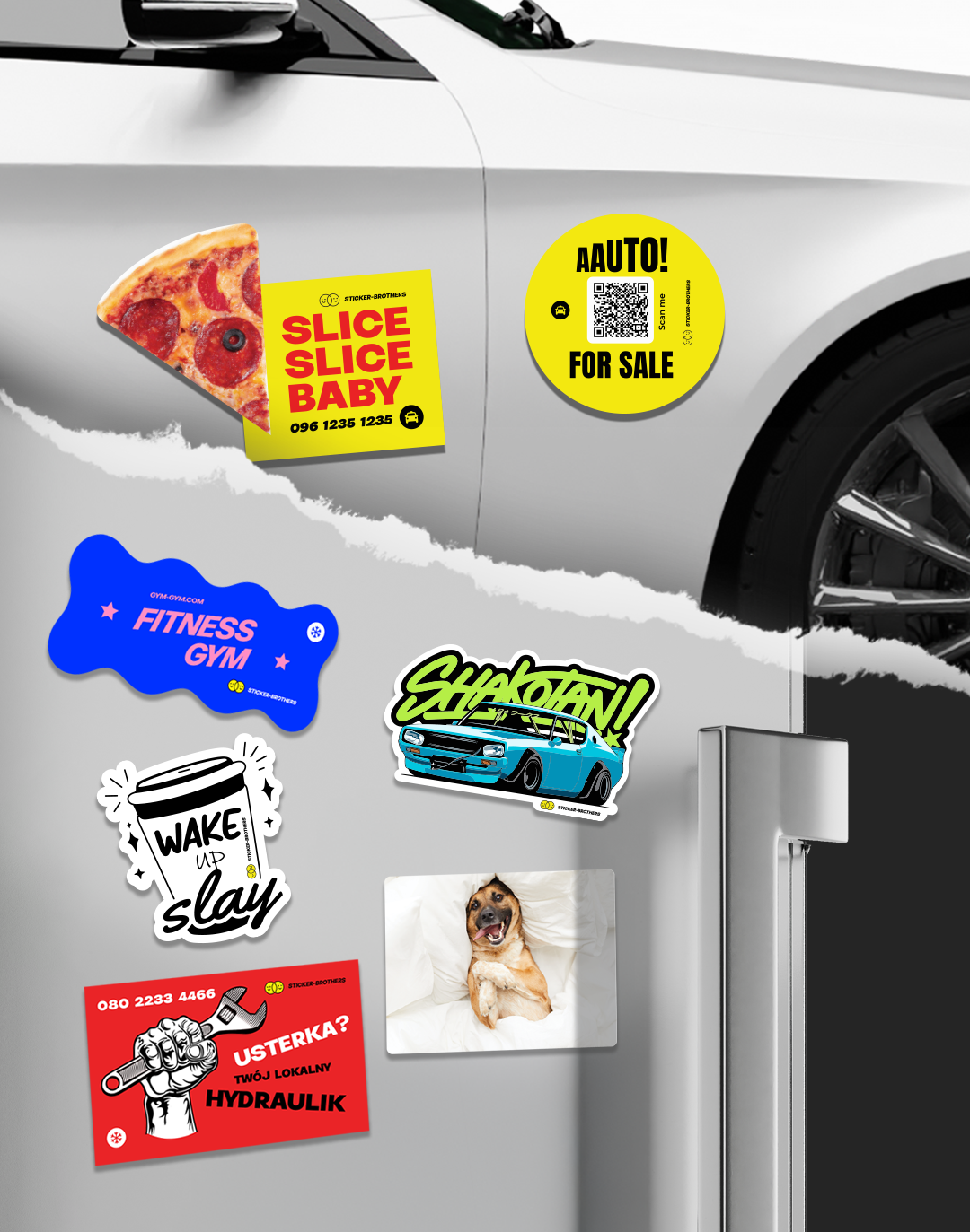 Sample Pack of Custom Printed Magnets – Sticker Brothers