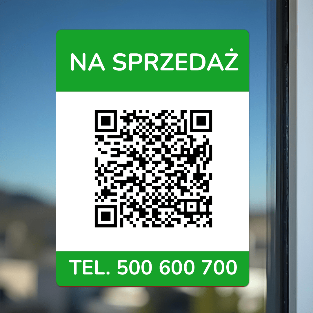 Property For Sale or Rent QR Window Sticker – Sticker Brothers