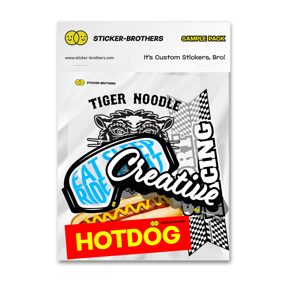 Sample Pack of Custom Printed Stickers – Sticker Brothers